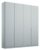 Alabama Silk Grey 4 Door Wardrobe – 181cm