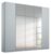Alabama Silk Grey 5 Door Wardrobe with 3 Mirror Front – 226cm