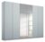 Alabama Silk Grey 6 Door Wardrobe with 2 Mirror Front – 271cm