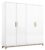 Carlsson Alpine White 3 Door Wardrobe – 181cm