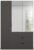 Rauch Lias 151cm 3 Door Black Combi Wardrobe