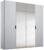 Rauch Lias 201cm 4 Door Grey Mirror Wardrobe