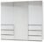 Rauch Lias 226cm 3 Door Grey Sliding Wardrobe with Drawers