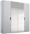 Lias 4 Door 2 Mirror Grey Wardrobe – 201cm