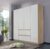 Mainz Sonoma Oak and Alpine White 4 Door 2 Drawer Combi Wardrobe – 181cm