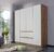 Rauch Mainz Wotan Oak and Alpine White 4 Door 2 Drawer Combi Wardrobe – 181cm