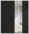 Rauch Miramar 181cm Black Glass 2 Door Mirror Sliding Wardrobe