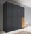 Rauch Ontario 181cm Metallic Grey and Artisan Oak 4 Door Wardrobe with Drawers