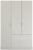 Rauch Pure Quadra-Spin 136cm Grey 3 Door Wardrobe with Drawers