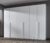 Purisma Alpine White 6 Door Wardrobe – 301cm