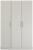 Rauch Skandi Quadra-Spin 136cm Grey 3 Door Wardrobe