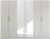 Skandi Quadra-Spin 6 Door 2 Mirror Grey Wardrobe – 271cm
