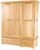 Shaker Oak 3 Door 2 Drawer Wardrobe