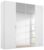 Stuttgart 4 Door 2 Mirror Wardrobe in White – W 181cm