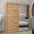 Vevey II Mirrored Wardrobe 2 Sliding Doors 180cm In Artisan Oak