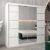 Vevey III Mirrored Wardrobe 2 Sliding Doors 200cm In White