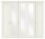 Wiemann Cambridge 5 Door Mirror Wardrobe in White