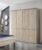 Wiemann Dakar 2 4 Door Wardrobe in Rustic Oak with Silver Handles